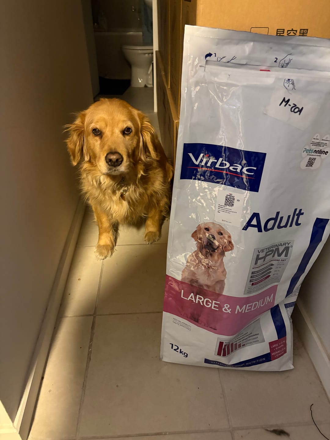 Customer photo review of HPM Virbac Dog Adult Large & Medium 12 kg