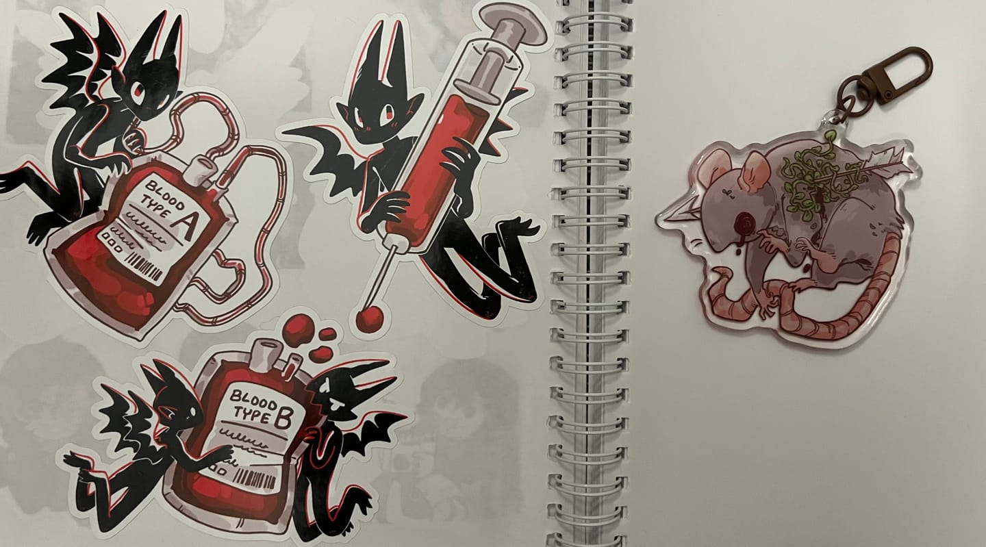 Customer photo review of November Creepy Sticker Club