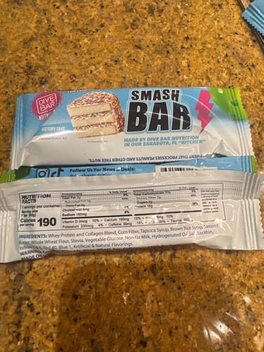 Customer photo review of SMASH Bar - Victory Cake - 6 Bars