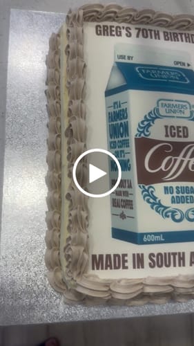Customer video review of A3 Rectangle Custom Edible Icing Image