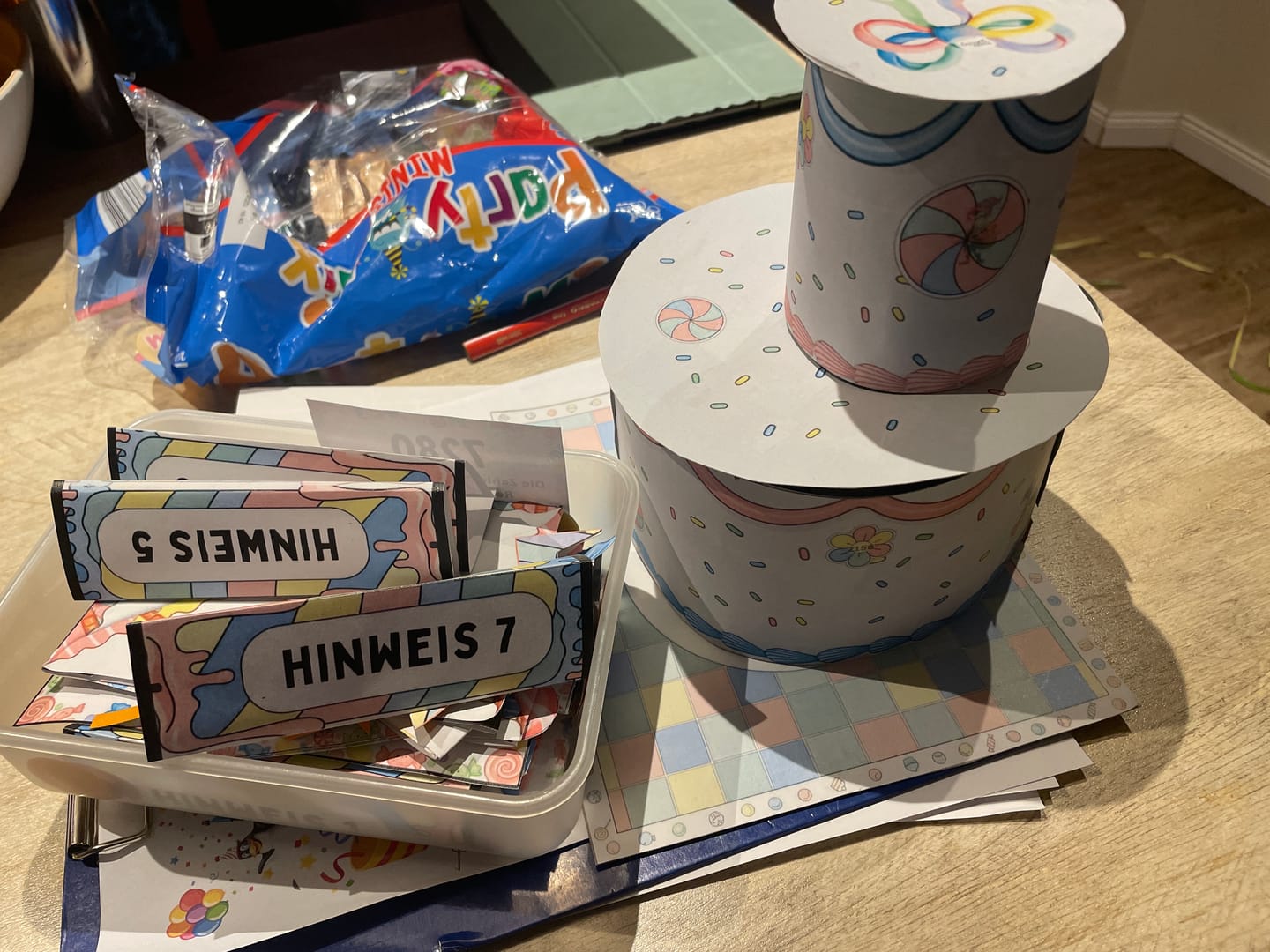 Customer photo review of Kindergeburtstag Chaos - Escape Room zum Ausdrucken