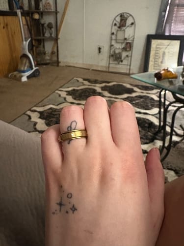 Customer photo review of Spins Love Ring