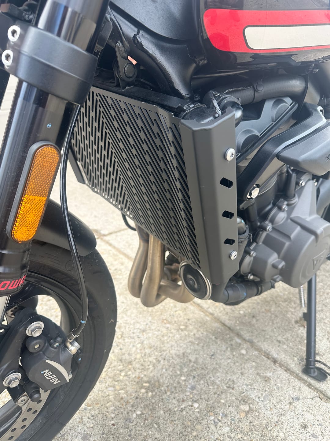 Customer photo review of Triumph Trident 660 Radiator Side Covers