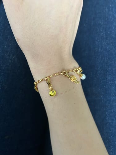 Customer photo review of Charm "Geburtsstein"