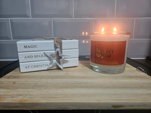 Customer photo review of Winter Zest - 400g Candle