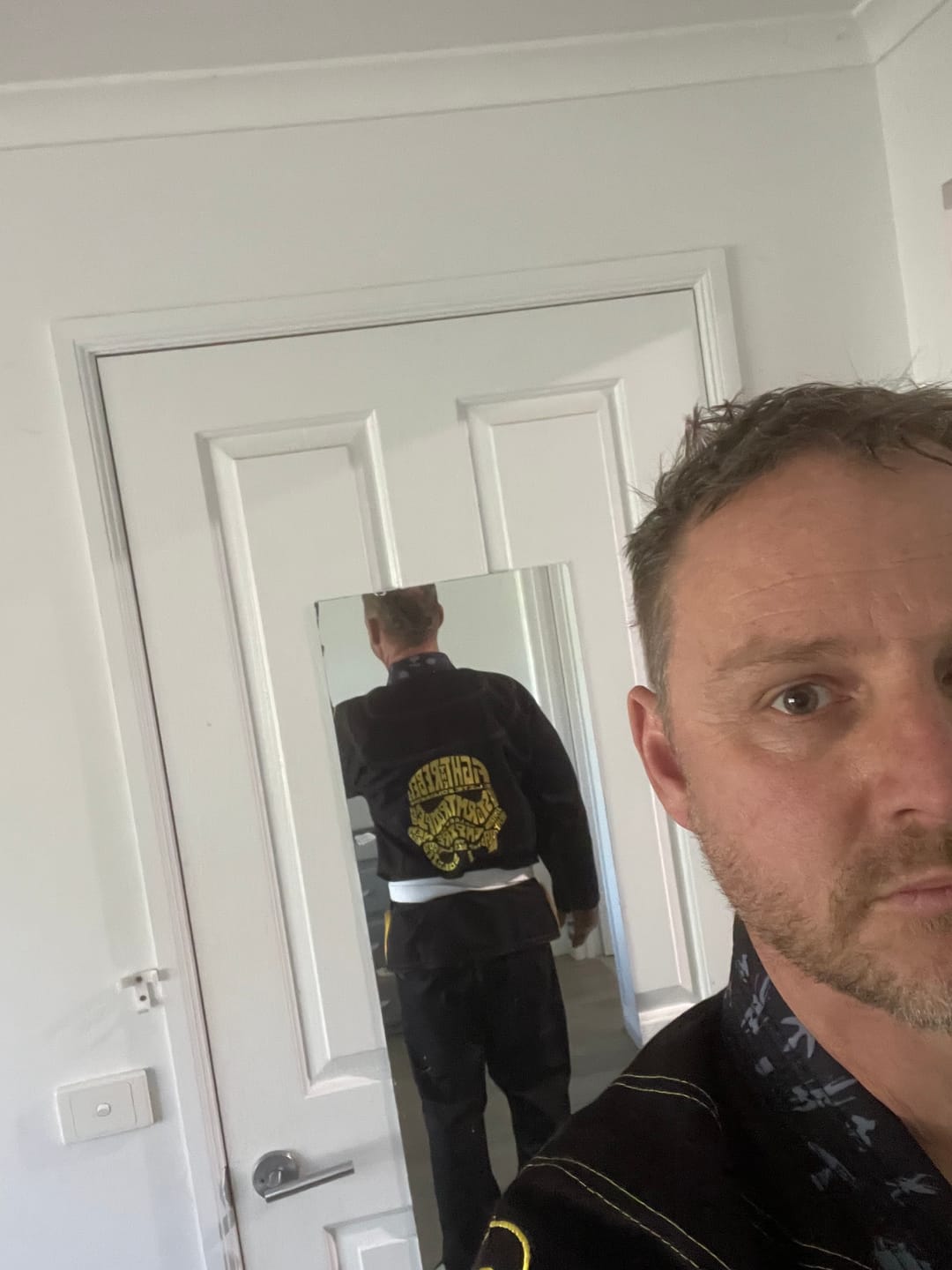 Customer photo review of Galactic Grapplers Sublimation Brazilian Jiu Jitsu GI (BJJ GI)