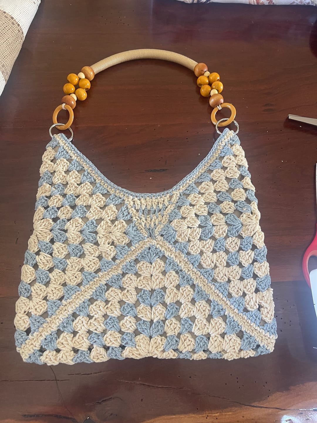 Customer photo review of CrochetPark™ Sunny Holiday shoulder bag crochet kit