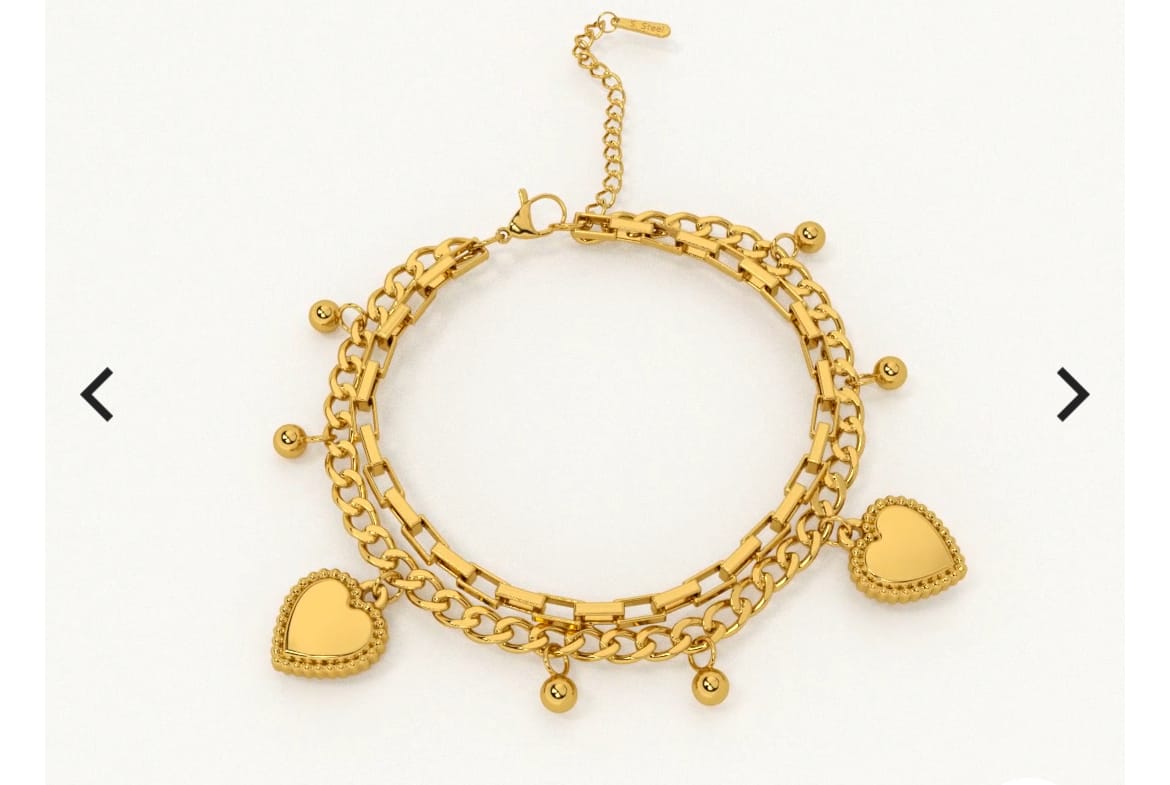 Customer photo review of ZOUK Nawabi Couture Flap Sling Bag X PALMONAS Hearts All Over Bracelet