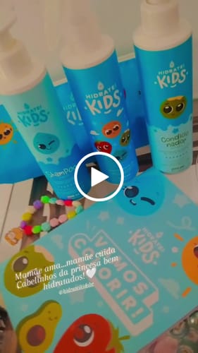 Customer video review of Kit Cuidado Diário Kids e Ganhe Estojo e Livro Kids