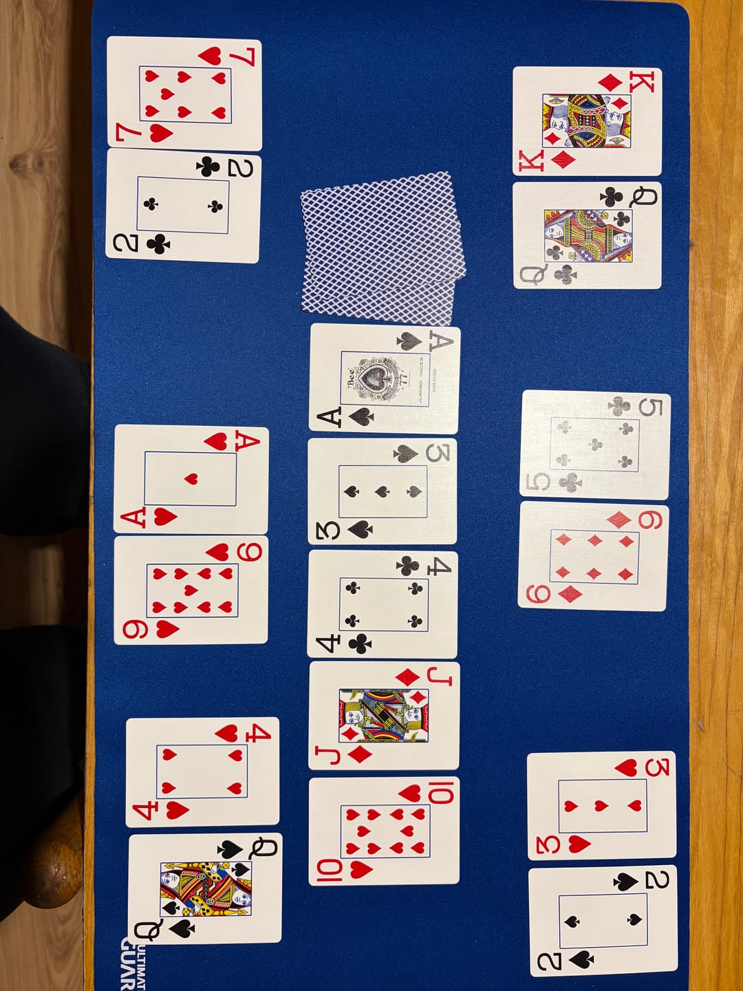 Customer photo review of Bee Jumbo pokerio kortos (Mėlynos)