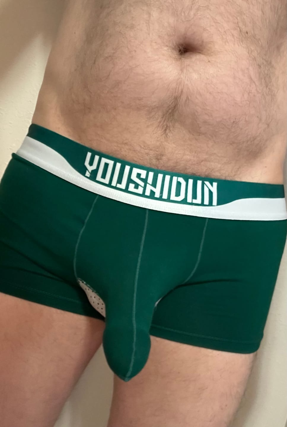 Customer photo review of 3 Pack Men's Comfy Cotton Dual Pouch Underwear