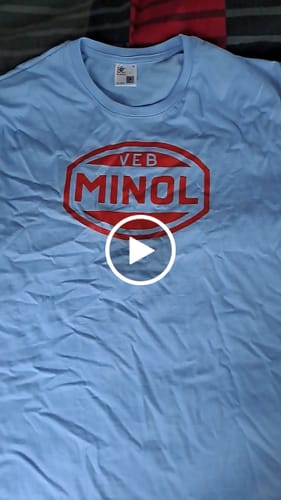 Customer video review of DDR Ostalgie Shirt Unisex • VEB MINOL