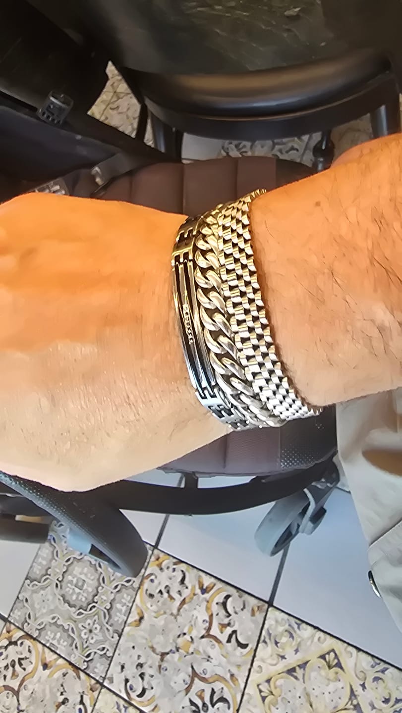 Customer photo review of צמיד כסף - Charm Bracelet