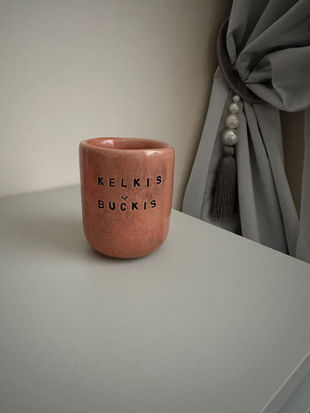Customer photo review of Red mug KELKIS BUČKIS 150 ml