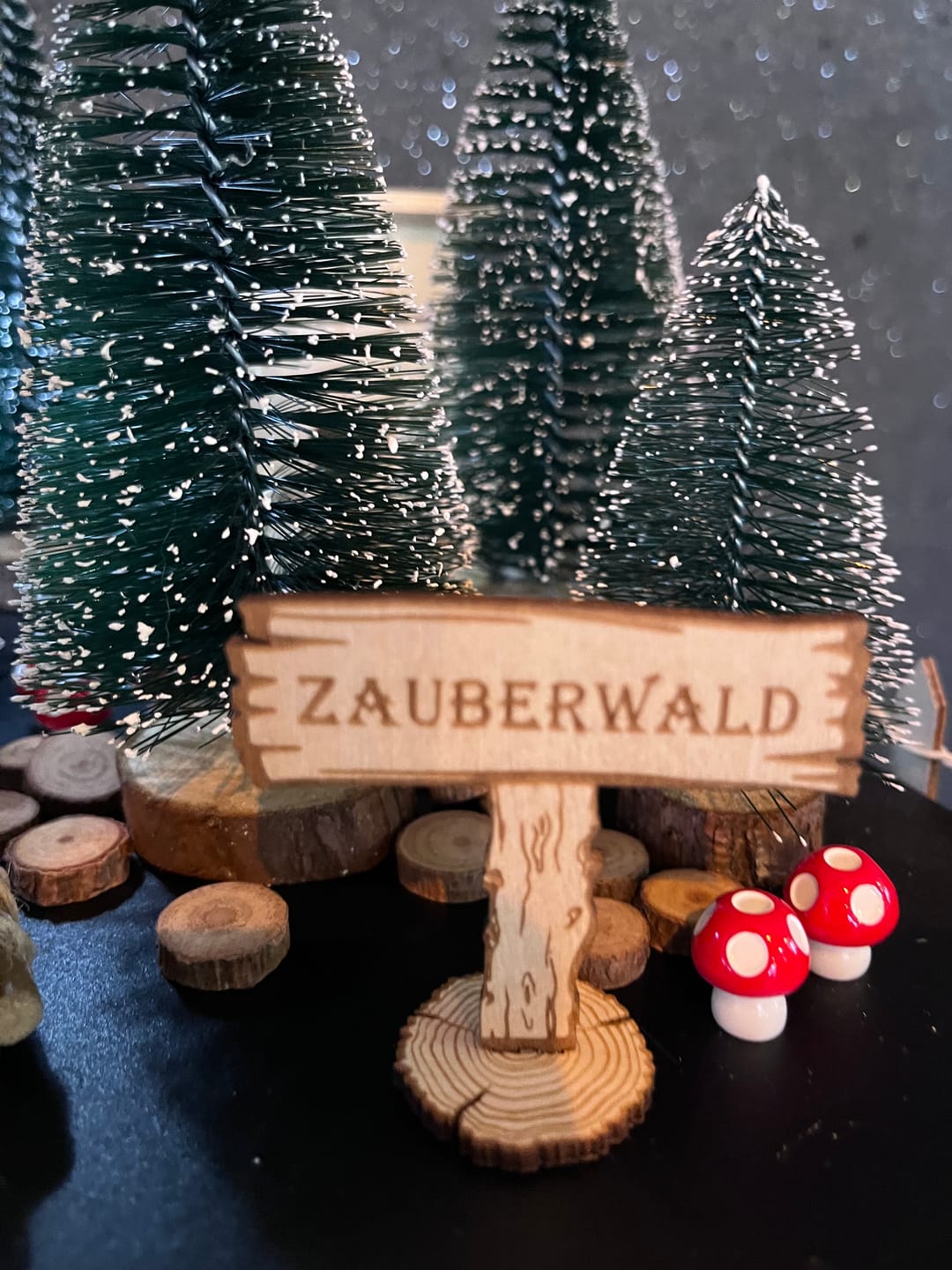 Customer photo review of Zauberwald - Wichtelwald - 6x Tannenbaunm + Miniatur Pilze