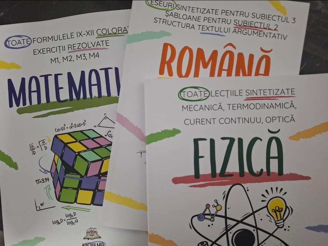 Customer photo review of Pachet Bacalaureat (Română + Matematică + Fizică) Bacademia