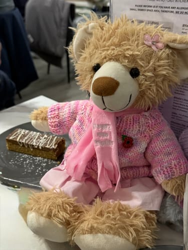 Customer photo review of Peggy the Teddy winter scarf