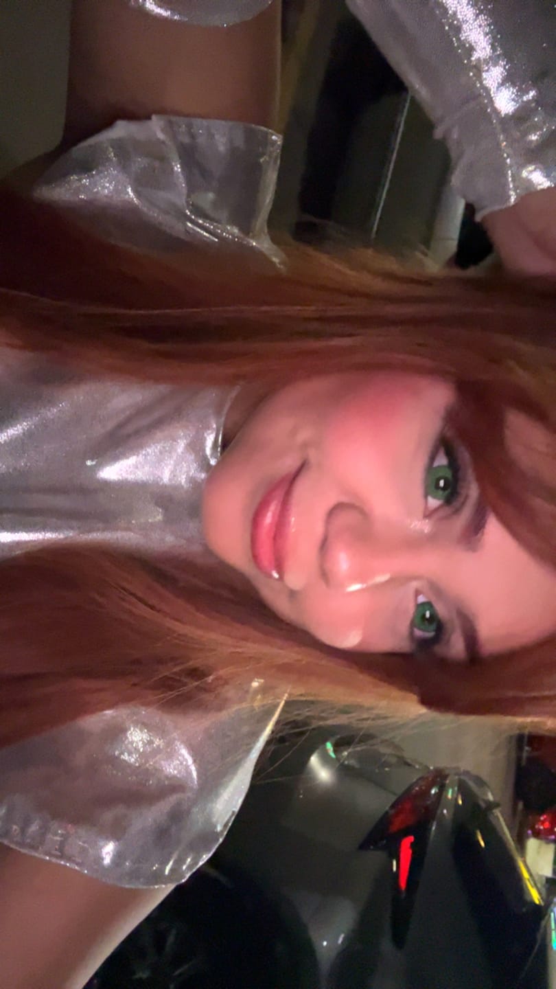 Customer photo review of Vega Bright Forest Green Prescription Colored Contact Lenses
