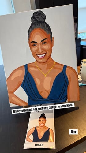 Customer photo review of Selfie Paint Party Kits