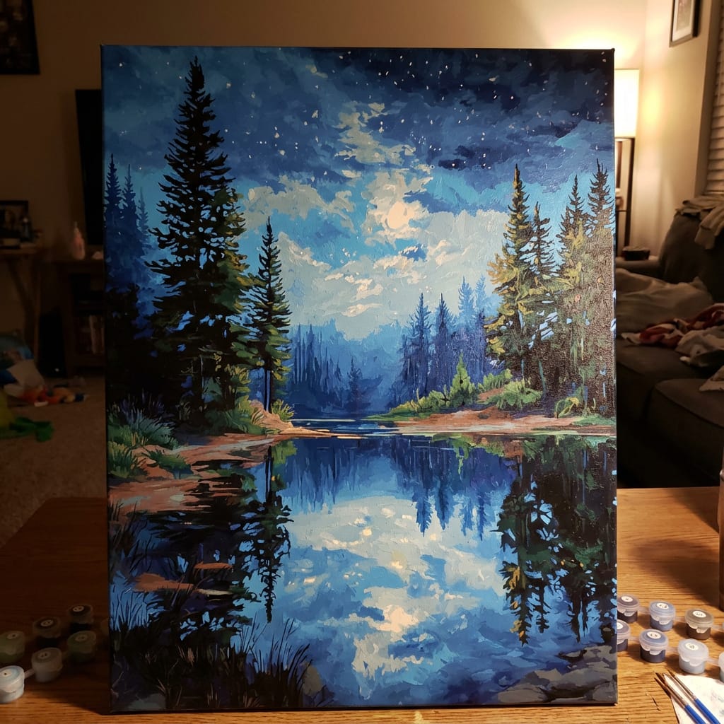 Customer photo review of Night Reflections Tranquil Water
