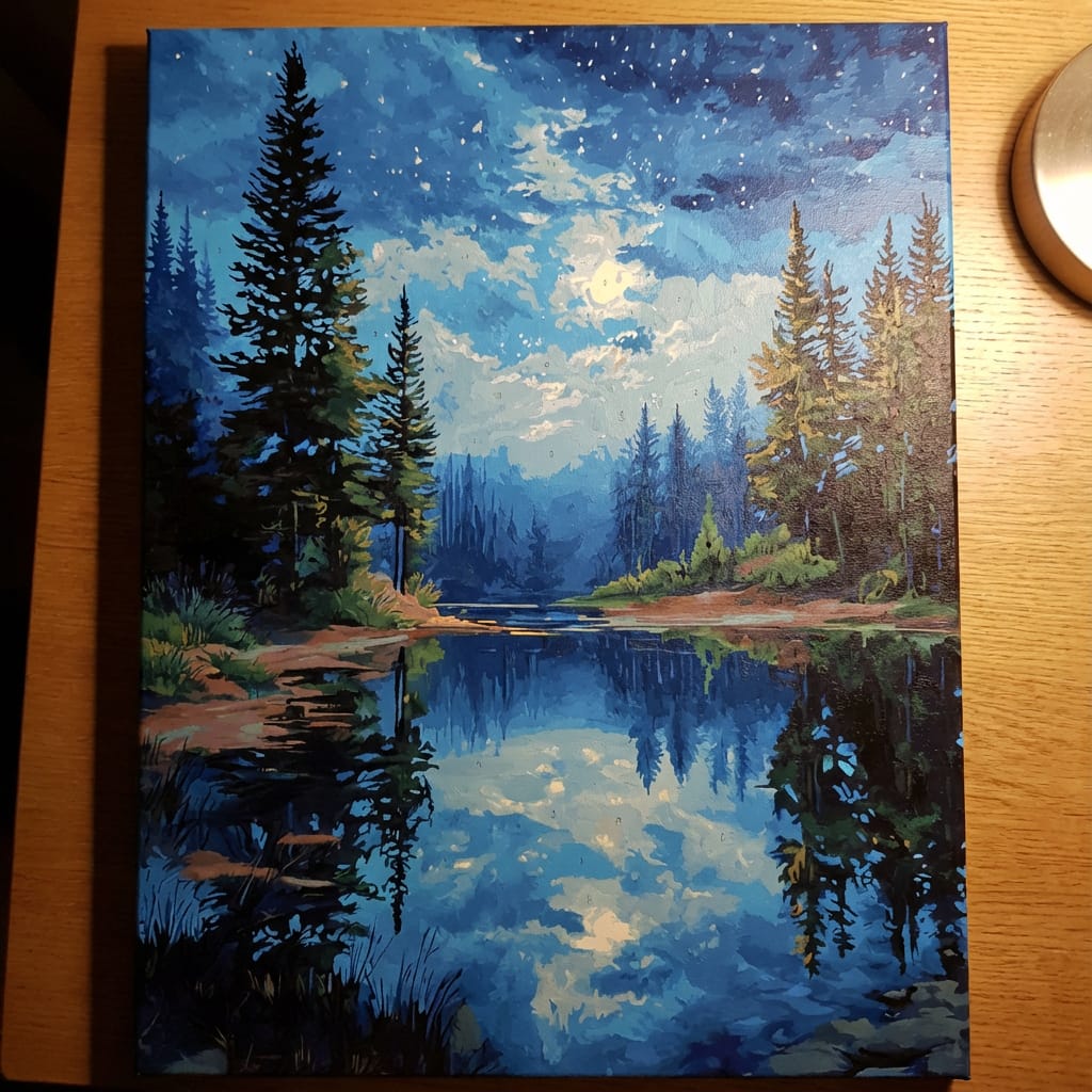 Customer photo review of Night Reflections Tranquil Water
