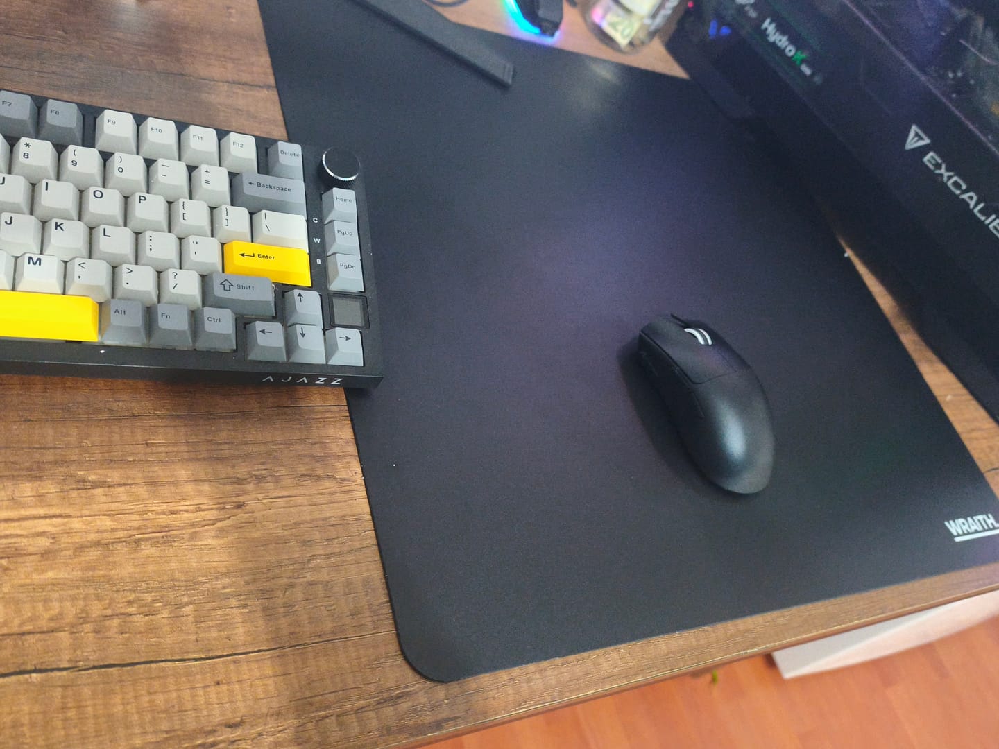 Customer photo review of Wraith Blade Y Hard Mousepad