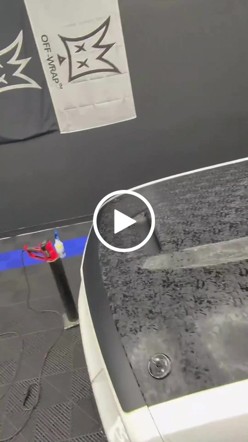 Customer video review of Shadow Forged Black Carbon Fiber Vinyl Wrap