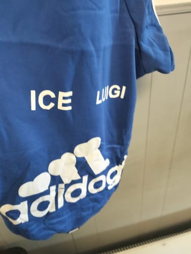 Customer photo review of Felpa "Adidog" Blu Personalizzabile con nome