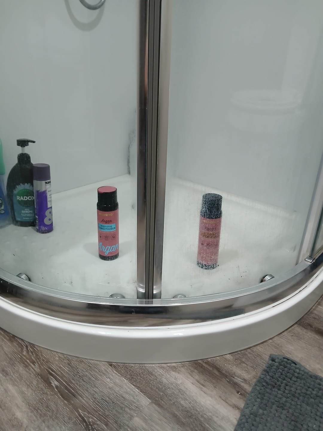Customer photo review of Shower Cleaning & Protection Kit