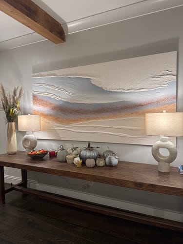 Customer review photo for Plaster Art Texture Painting #SG457