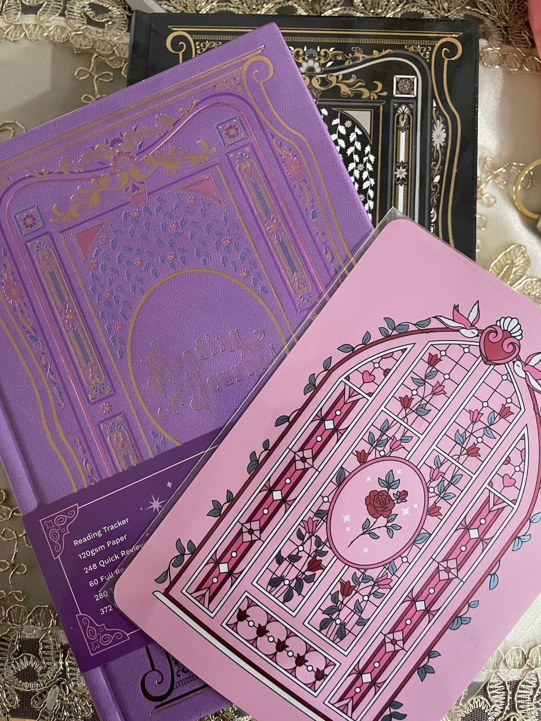 Customer photo review of Reading Journal - Wisteria