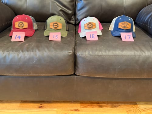 Customer photo review of Custom Leather Patches only