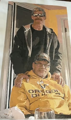 Customer photo review of Custom Portrait Paint By Numbers