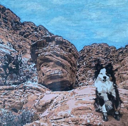 Customer photo review of Custom Landscape Paint By Numbers