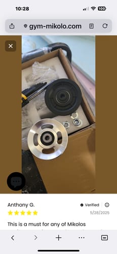 Customer photo review of Aluminum Pulley Set