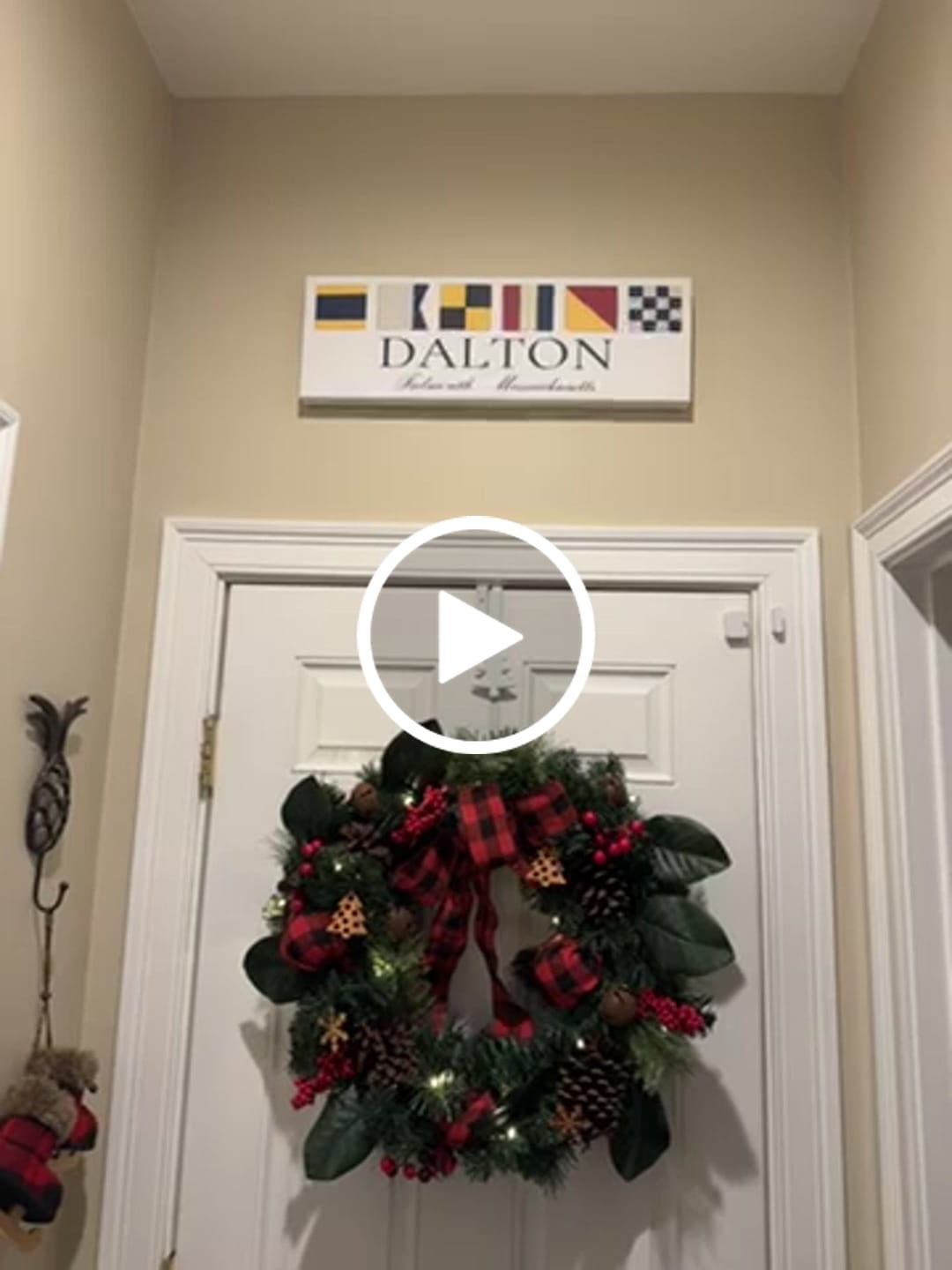 Customer video review of Personalized Nautical Flags Wall Decor