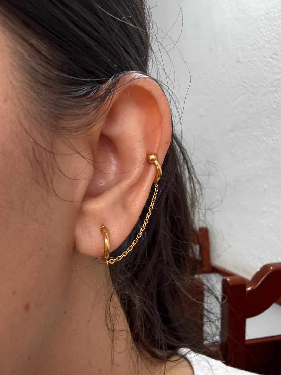 Customer photo review of Ear Cuff con extensión