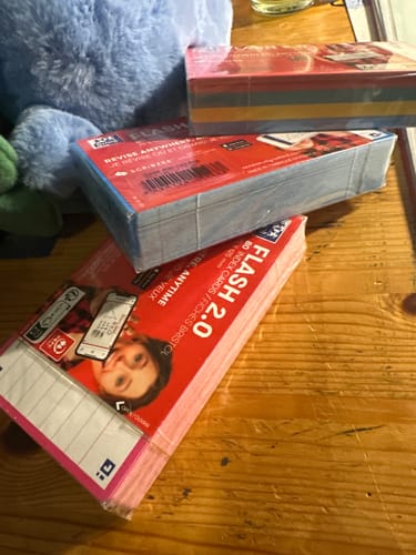 Avis photo d'un client sur Flashcards FLASH 2.0 OXFORD # 80 cartes 7,5 x 12,5 cm - ligné
