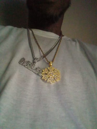 Customer photo review of Snow Flake Pendant