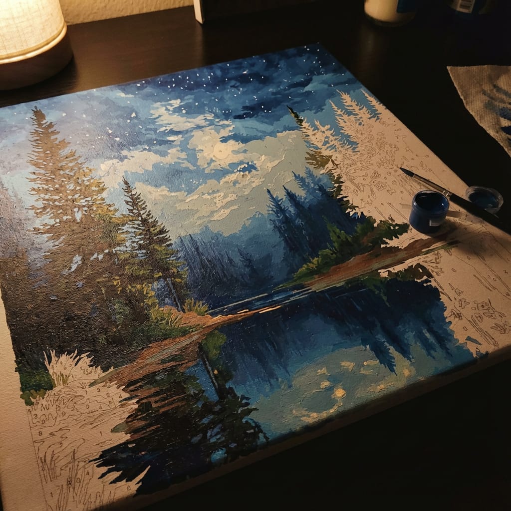 Customer photo review of Night Reflections Tranquil Water