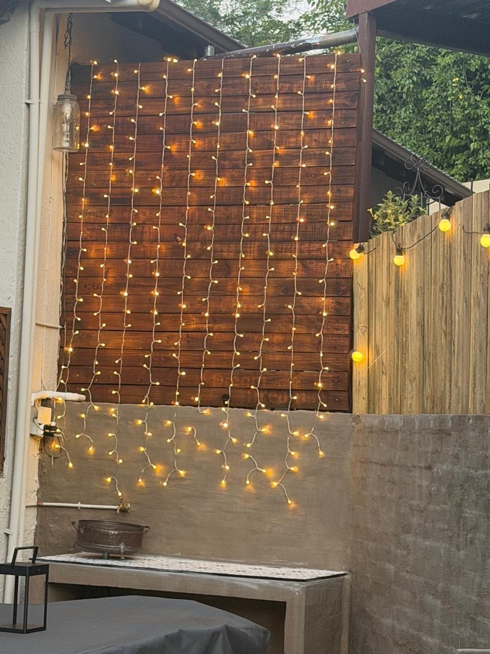 Customer photo review of Curtain Fairy Lights