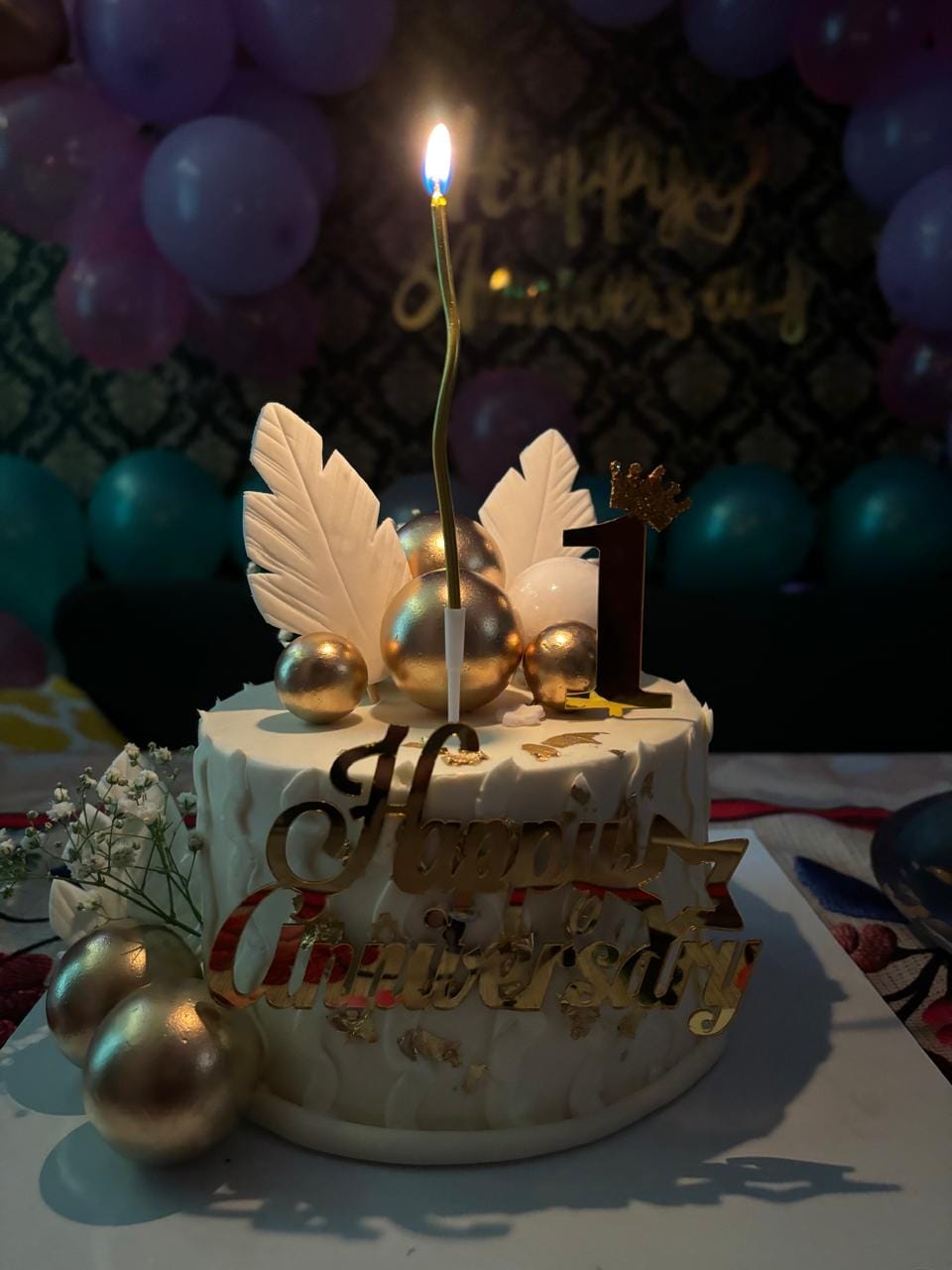 Customer photo review of Customized Flower Cake
