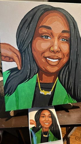Customer photo review of Selfie Paint Party Kits