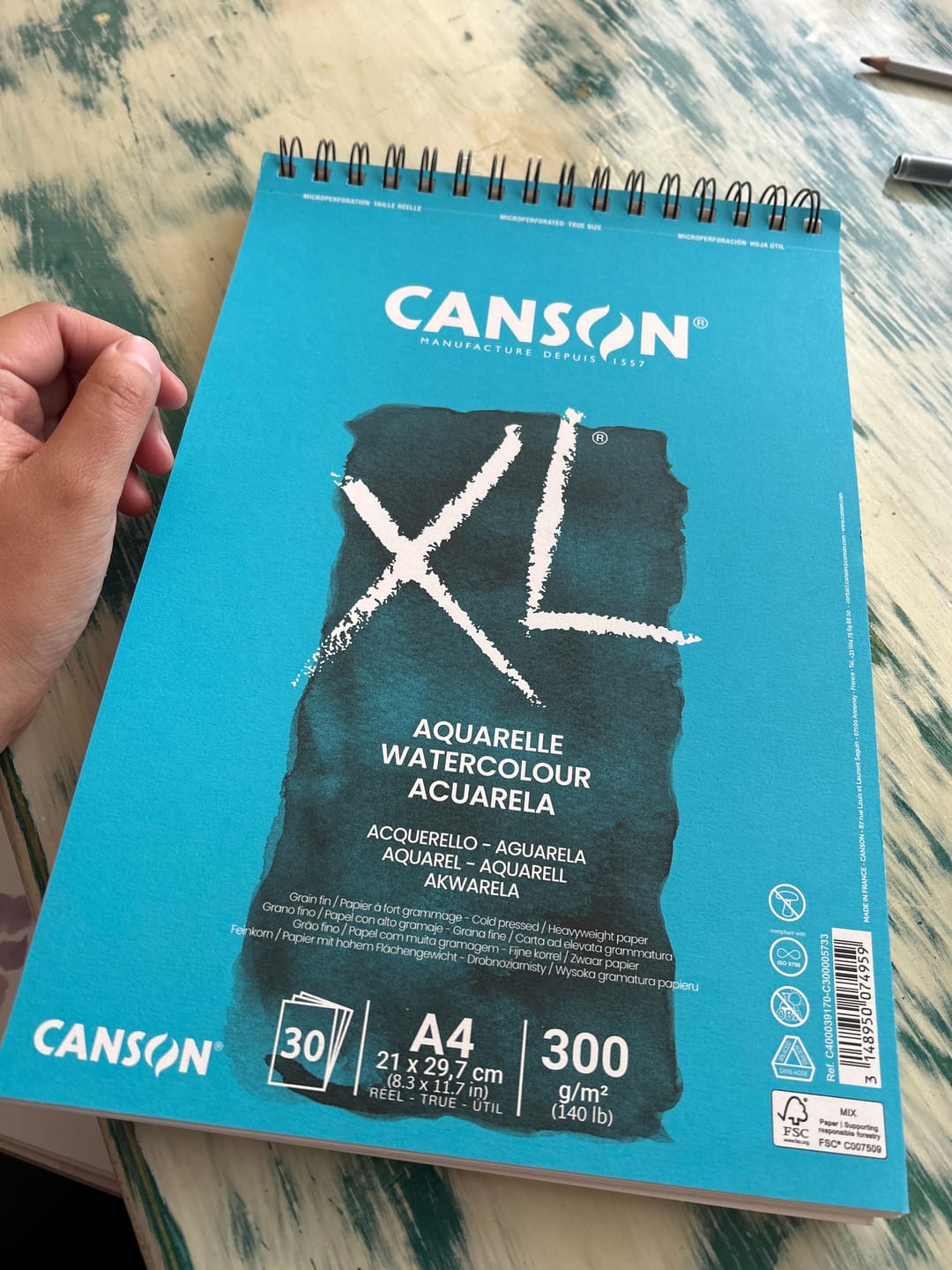 Customer photo review of Canson XL - Croquera para Acuarela Aquarelle 300 g/m2
