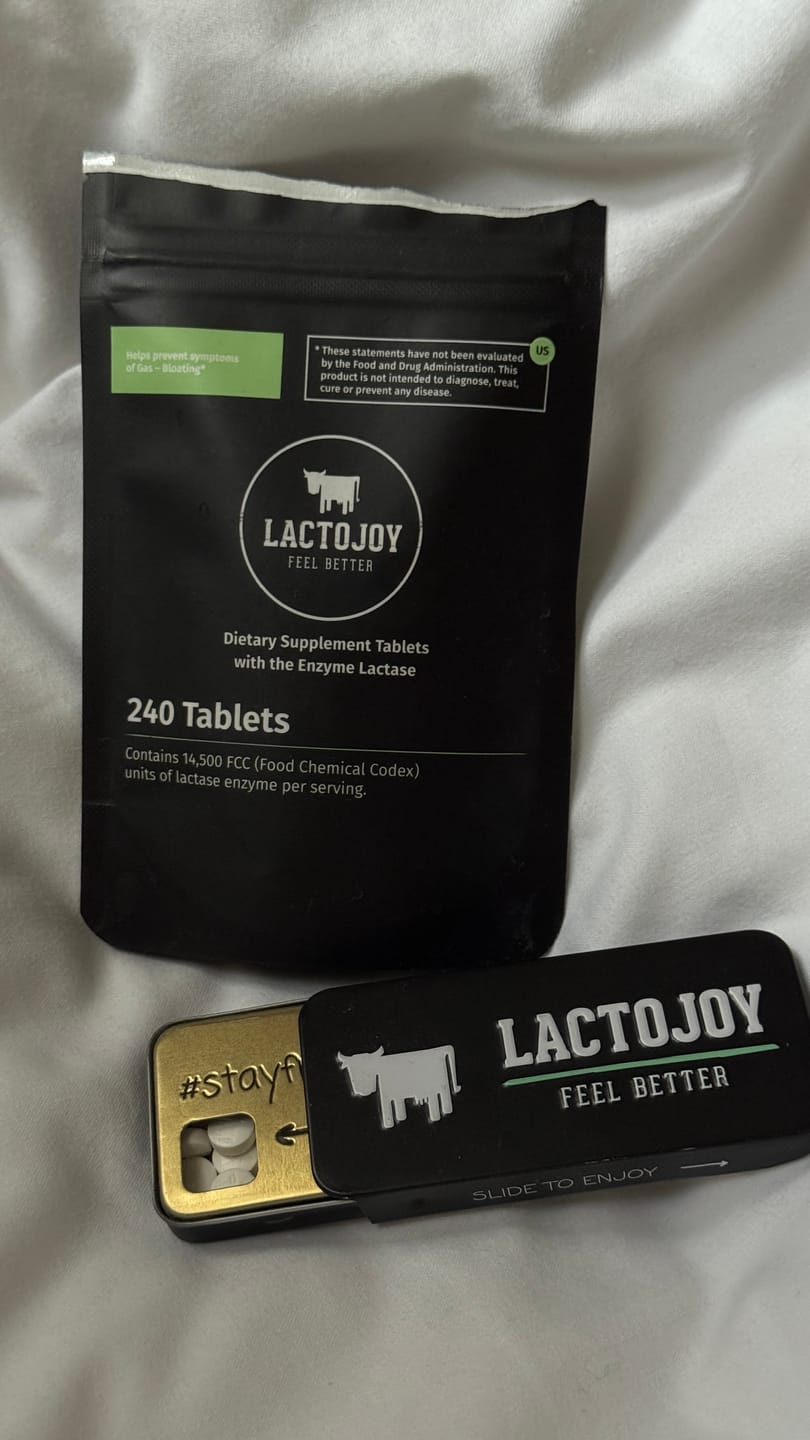 Customer photo review of LactoJoy Lactase Pills - 14.500 FCC - 240 pcs refill bag