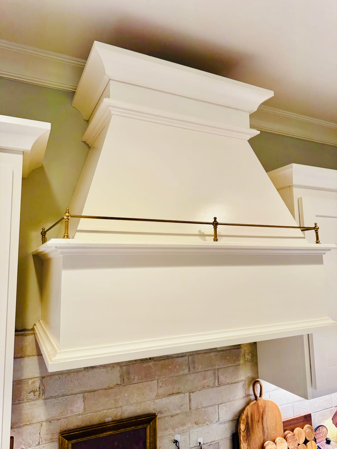 Customer photo review of Victorian Brass Gallery Rail - Antique Brass