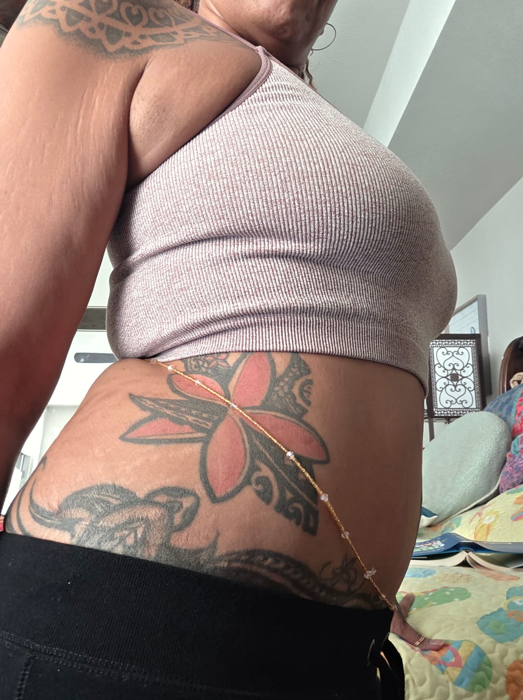 Customer photo review of Ballerina Majesty African Lux Waist Beads