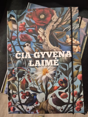 Customer photo review of Užrašinė „Čia gyvena laimė“