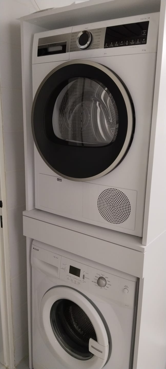 Customer photo review of Rani KD113 Çamaşır Ve Kurutma Makinesi Dolabı Çekmeceli Banyo Dolabı Beyaz
