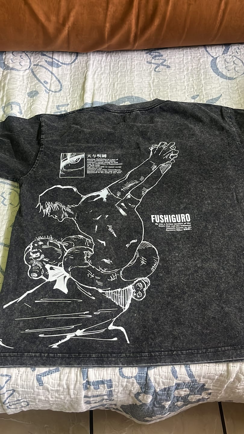 Customer photo review of Camisa Toji Heavenly Restriction - Jujutsu Kaisen